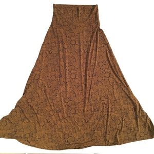 Lularoe Maxi skirt sunflower print